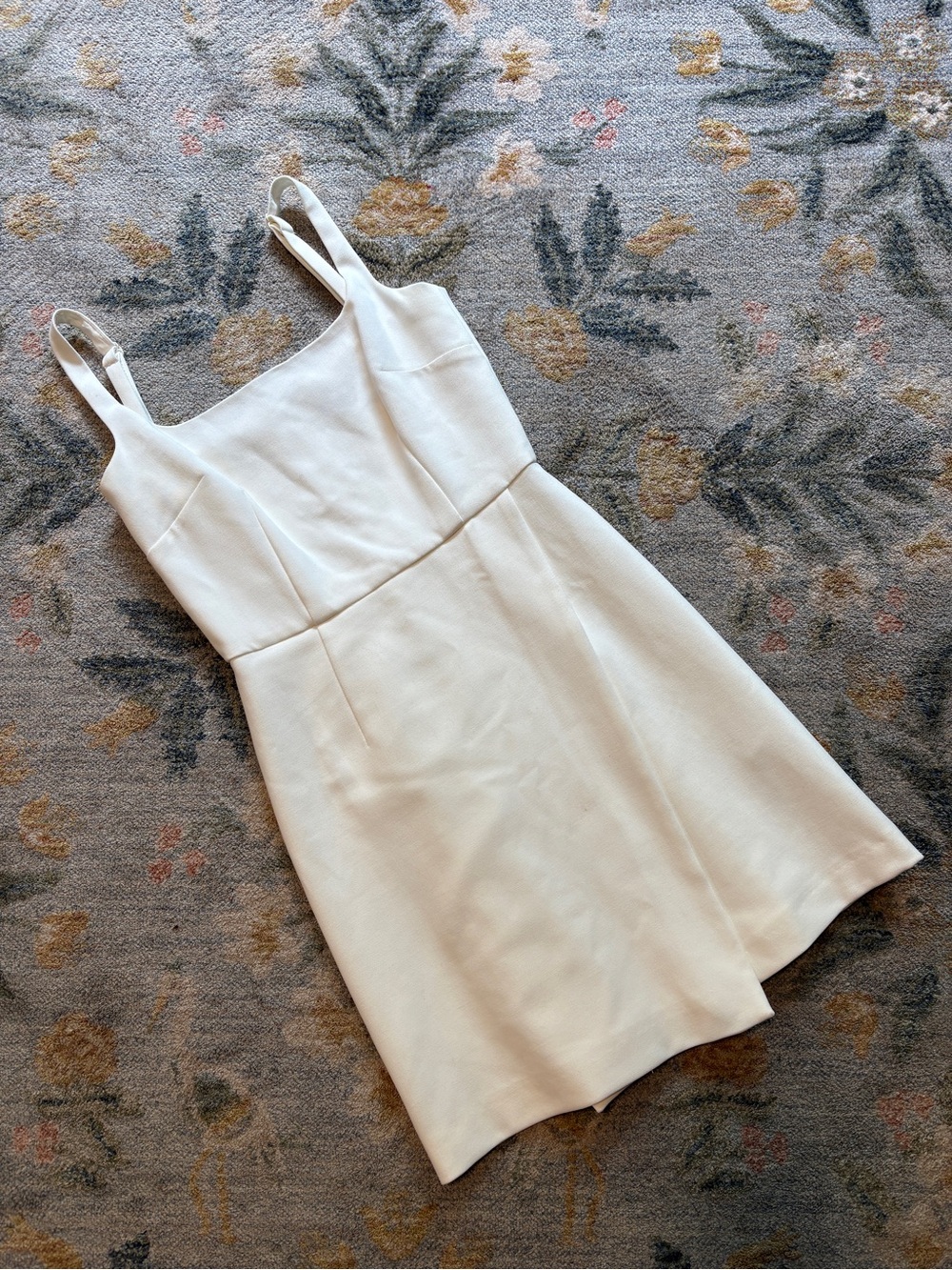 FRENCH CONNECTION White Sleeveless Asymmetrical Dress